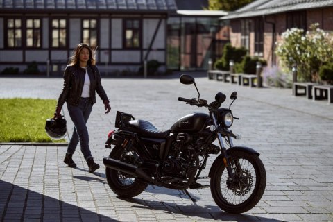 Motocykl Junak M12 Vintage ABS czarny