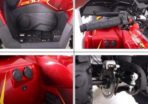 Quad ASIX TYTAN 200RR 4T czerwony